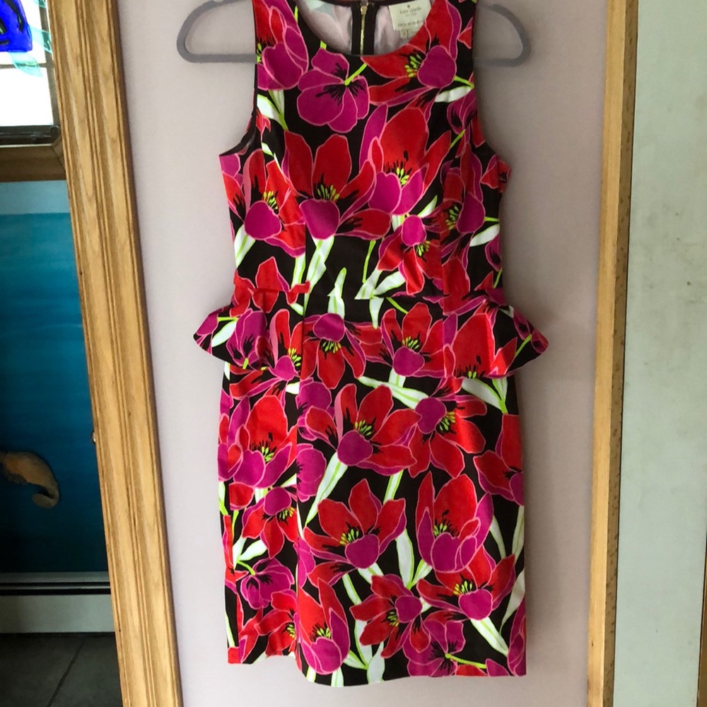 Kate Spade Floral Peplum Dress